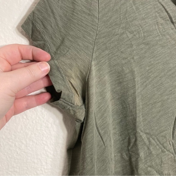 Paraphrase Basic Pima Cotton Tee - Olive Green - Large - Picture 3 of 5